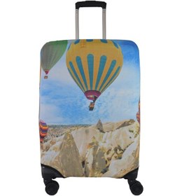Resim Kabin Boy Valiz Kılıfı, Bavul Kılıfı, Valiz & Bavul Koruyucu Vk002 Çok Renkli 