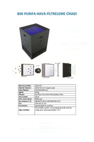 Resim BSK Purifa Hava Temizleme Cihazı 
