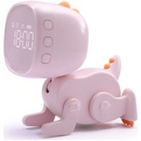 Resim Gece Lambası İle Yürümeye Başlayan Çocuk Çalar Saati, 3 Alarm Ve Erteleme Fonksiyonlu Çocuk Uyku Koçu Pembe Diğer 