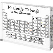 Resim Padalink Akrilik Elementler Periyodu Süs Eşyası - Öğretim Aracı Ve Bilim Severlere Hediyelik, Transparan Siyah-beyaz Orta Boy 