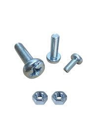 Resim Tuğra Hırdavat M3x45mm Metrik Vida Ysb - Somunlu 100'lü Takım 0-0 