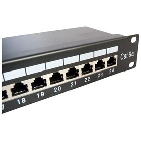 Resim Netlink Patch Panel 24 Port CAT6A S/FTP Zırhlı Topraklı 