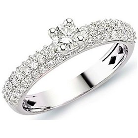 Resim Tektaş Pırlanta Yüzük 0.73 Ct G-Vs Sı 3.30 Gram 18 Ayar Altın 