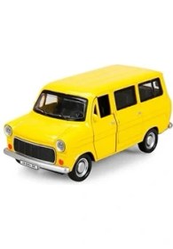 Resim Metal ( Oyuncak ) Metal 1:36 Çek Bırak Ford Sesli ve Işıklı Minibüs Sarı ( 1 Adet ) 