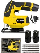 Resim STEİNER Alman 12 V 3.0 Ah Li-ion Çift Akülü Şarjlı Dekupaj Testere Sarı 