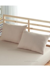 Resim Formeya Ranforce %100 Pamuk Yastık Kılıfı 2 Adet 50X70 Kapaklı Kahve 