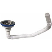 Resim Körüklü Lavobo Sifonu Çöpmak Geniş Lavabo Sifonu 