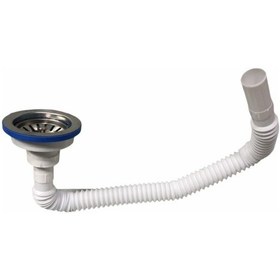 Resim Körüklü Lavobo Sifonu Çöpmak Geniş Lavabo Sifonu 