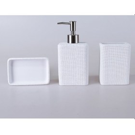 Resim Linen Diş Fırçalık Beyaz 