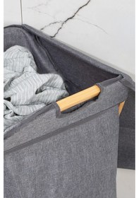 Resim Porsima Mio-100 Bambu Banyo Kirli Çamaşır Sepeti Banyo Düzenleyici Sepet Renkli 