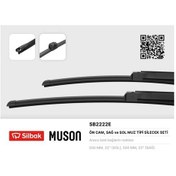 Resim Sılbak Silecek Süpürgesi 550/550mm Muz Tipi A4 03-04 Cabrıloet 04-07 Mercedes C-class 0 IS00-SILBAK SB2222E 