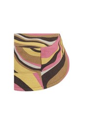 Resim Luess Kız Çocuk Renkli Geometrik Desenli Bucket Şapka - Pembe-Sarı-Kahve 