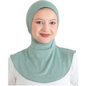 Resim Modish Group Kadın Boyunluklu Hijab Tesettür Pratik Spor Bone - Sarı Açık Yeşil 