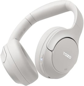 Resim TOZO HT2 Hibrit Aktif Gürültü Önleyici Kulaklık, Kablosuz Kulak Üstü Bluetooth Kulaklık, 60 Saat Çalma Süresi, Uygulama Üzerinden Yüksek Çözünürlüklü Ses Özel EQ Derin Bas Konfor Fit Kulak Bardakları 