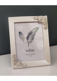 Resim Selim Dekor 15x20 Çerçeve Beyaz-gümüş 
