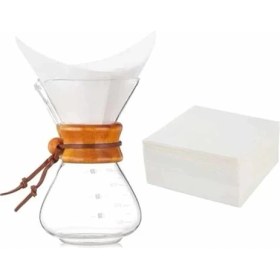 Resim AyrStore Epinox Kahve Filtresi - Kağıt Cam Kahve Demleme Beyaz (Chx-15) 