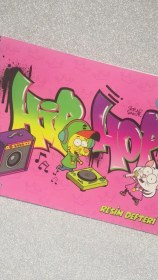 Resim Kral Şakir Pembe Karton Kapak Spiralli Resim Defteri 25cmx35cm 15yaprak 