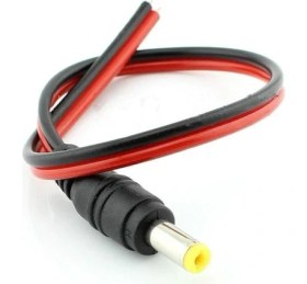 Resim Ayfekam 50'li Cctv Güvenlik Kamera 12 Dc Power Jak Jack- Kalın Kesit 