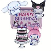 Resim For Kuromi Temalı Balon ve Kek Seti için 5 adet - Doğum Günü Partisi için Pembe ve Mor Karikatür Karakter Tasarımı, Alüminyum Film Balonlar, İç ve Dış Mekan Kutlamaları için Mükemmel, Doğum Günü Partisi Dekoru | Eğlenceli Tasarım | Dayanıklı Balonlar, Doğum Günü Parti Malzemeleri 