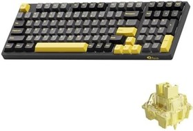 Resim AKKO 3098B Plus Black – Gold RGB Kablosuz Hotswap Mekanik Gaming Klavye 