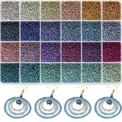 Resim 2mm 1000 adet Cam Tohum Boncukları Bohemya Taklit Metal Renk Çek Pirinç Boncuklar DIY El Yapımı Bileklik Kolye Küpe El Sanatları Takı Yapımı Malzemeleri 