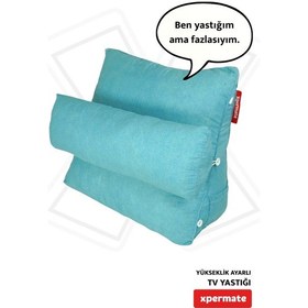 Resim Xpermate Yükseklik Ayarlı Tv Yastığı Bel Destek Yastığı Mavi 