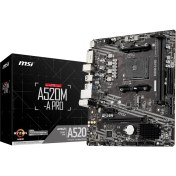 Resim A520M-A Pro Am4 Ddr4 Bellek 4600(OC) DVI HDMI M.2 Usb3.2 Matx Anakart 