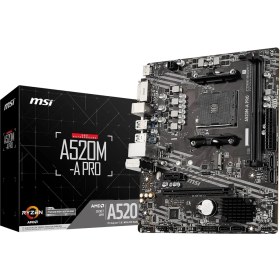 Resim A520M-A Pro Am4 Ddr4 Bellek 4600(OC) DVI HDMI M.2 Usb3.2 Matx Anakart 