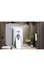 Resim Şeker Portakalım Vialli F5C Hazneli Köpük Sabun Dispenseri Aparatı 500 ml Gri 