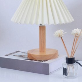 Resim Sunshinee Pileli Masa Lambası Yatak Odası Başucu Kişiselleştirilmiş Gece Lambası - Krem USB Şarj 7W Uzaktan Kumanda A3 (Yurt Dışından) 