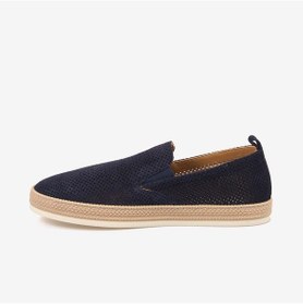 Resim Kemal Tanca Andrea Giovanni Erkek Kauçuk Taban Süet Perfore Casual Loafer 5187 Lacivert 
