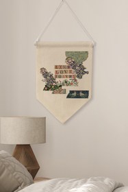 Resim Ofis Duvar Dekoru, Pinterest Oda Dekoru, Sanat Serisi, Kanvas Flama Askılı Duvar Örtüsü NO:434 - Renkli - 2 / 30 x 40 