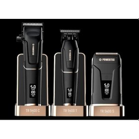 Resim Powertec TR-5400 Saç & Sakal & Ense Profesyonel Tıraş Makinesi Seti 
