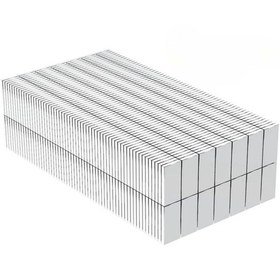 Resim 1 Adet 15x10x1.5 Mm Köşeli Neodyum Mıknatıs N35 Magnet Dayanıklı Nikel Kaplama 