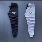 Resim Joza Outdoors Unisex Slim Fit Kanatlı Futbol Topu Baskılı Kışlık Pamuklu 2'li Siyah Gri Eşofman Altı 