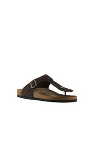 Resim Bueno Shoes Kahverengi Nubuk Deri Erkek Parmak Arası Terlik 05mt101 