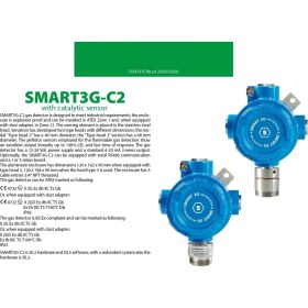 Resim S2097VB Gc2 Sensitron SMART3G Gaz Dedektörü 4-20MA Çıkışlı Atex Iecex Sertifikalı 