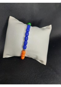 Resim Mryart Renkli Boncuklu El Yapımı Unisex Bileklik Rainbow Tasarım Çok Renkli 