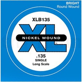 Resim D'Addario XLB135 Tek Bas Gitar Teli (135) 