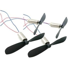 Resim Mikro Çekirdeksiz Motor 4'lü Set 4 Motor 2 Düz 2 Ters Pervane Drone RC Helikopter İçin 