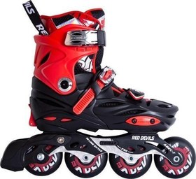 Resim CR5-Y Black/Red Ayarlanabilir Çocuk Pateni 