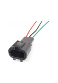 Resim İş Makinası Dişi Soket 3 Pin Kablolu 