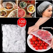 Resim 100/200 Adet Çok Amaçlı Esnek Gıda Örtüsü Torbaları - Tek Kullanımlık Plastik Sarma Kavanoz Koruyucu Kapaklar, Mikrodalga ve Buzdolabı Uyumlu, Ayarlanabilir Esnek Kapaklar Taze Meyve, Sebze, Artıklar, Öğle Yemeği İçin - Evler ve Restoranlar için Yeniden Kullanılabilir Mutfak Gereçleri, Piknik İhtiyaçları, Esnek Saklama Çözümü, Gıda Güvenli Malzeme 