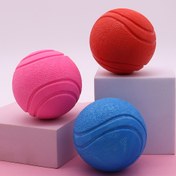 Resim Köpek Oyuncak Çiğneme Direnci Katı Top Kauçuk Elastik Top Diş Öğütme Evcil Hayvan Oyuncakları Eğitim Köpek Malzemeleri Toptan 