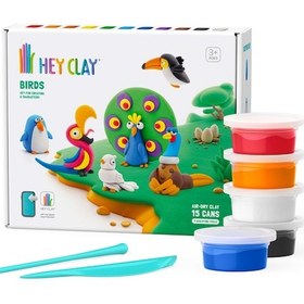 Resim Hey Clay Hava İle Kuruyan Kil 15'li Kutu - Kuşlar 