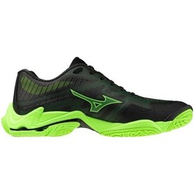 Resim Mizuno Wave Lightning Elite Erkek Voleybol Ayakkabısı Siyah / Yeşil Çok Renkli 
