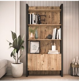 Resim Robin Home Vegas Serisi No 6 Kitaplık Kapaklı 