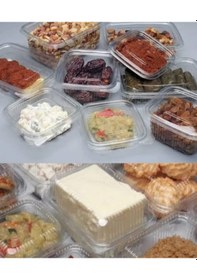 Resim Plastik Saklama Kabı 2000 G 100 Adet Kapaklı Sızdırmaz Kap 