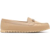 Resim Kadın Bej Tokalı Loafer 25AFE145018 