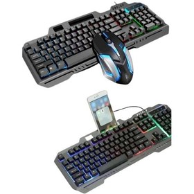 Resim Rgb Işıklı Klavye Q Klavye Mouse Hediyeli 